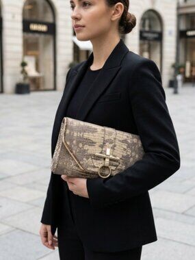 Givenchy Obsedia Lizard Skin Clutch